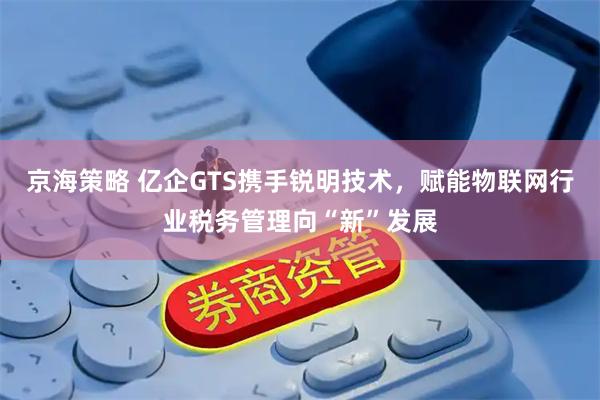 京海策略 亿企GTS携手锐明技术，赋能物联网行业税务管理向“新”发展