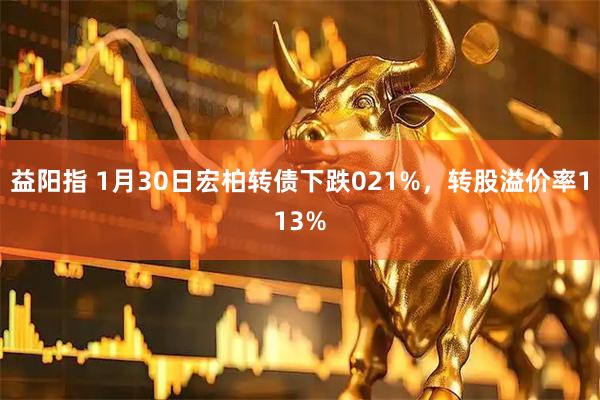 益阳指 1月30日宏柏转债下跌021%，转股溢价率113%